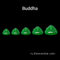 Оптовая цена, украшения, зеленый нефрит камень Будда